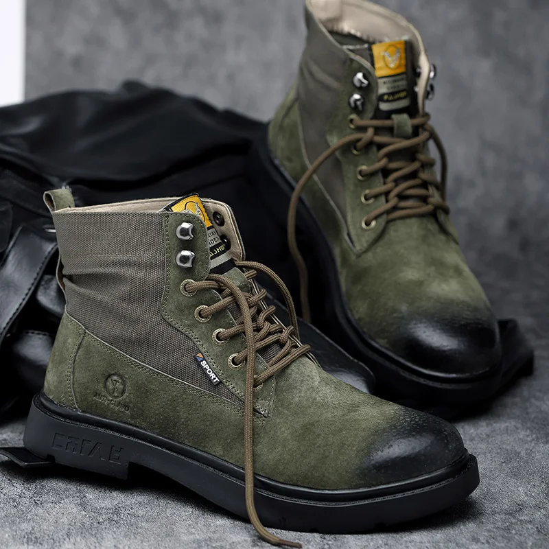 High Quality tactical safety boots Comfortable Men Safety footwear men Working Shoes