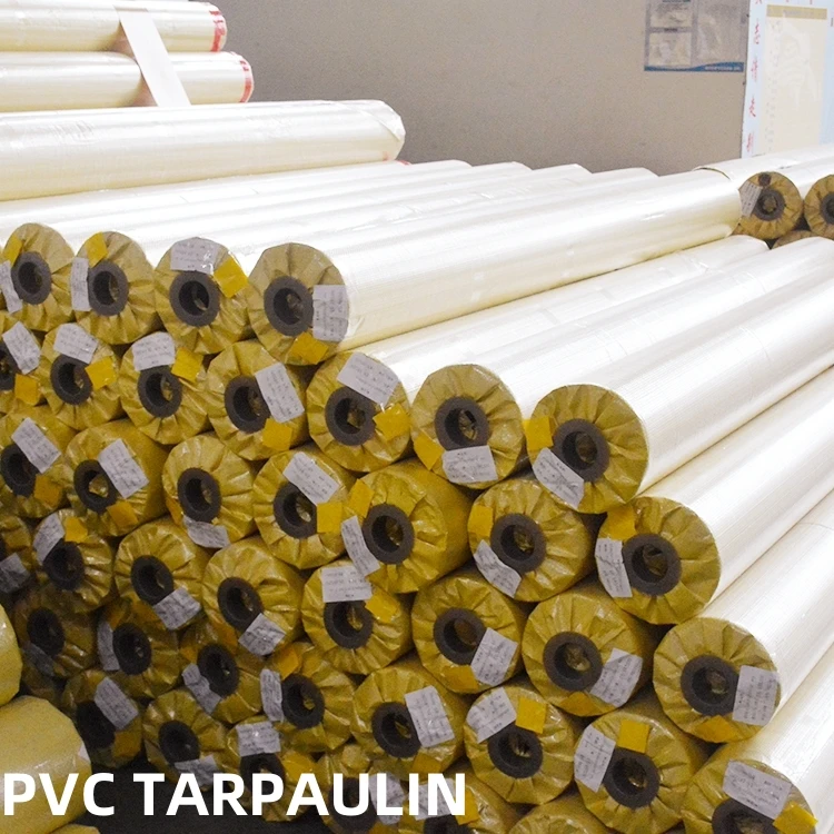 Quick Delivery Coated Vinyl Fabric Tarp Waterproof 500GSM Fish Tank Pond PVC Tarpaulin