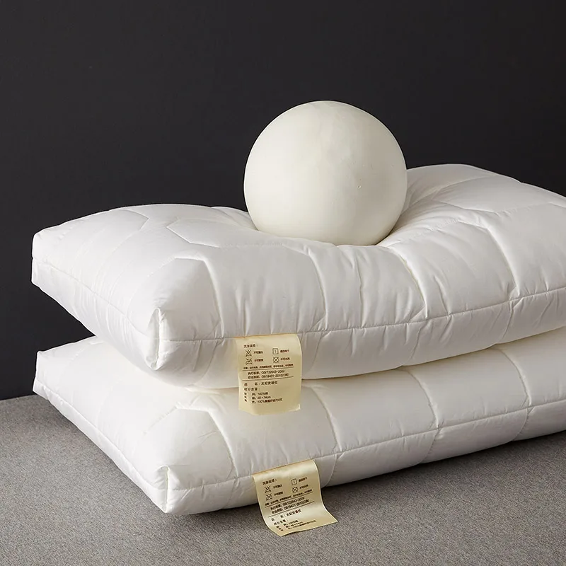 OEM ODM Cotton Cover Pillow Luxury Hotel Quality Bedding Pillow Wholesale Polyester soft White pillow