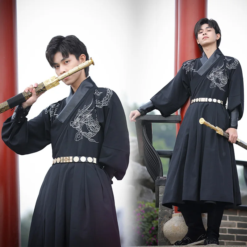 Men Hanfu Readymade 4Xl 5Xl Men Hanfu Costume Hot Sale Adult Ming Dynasty Flying fish Suit Chinese Traditional Men Hanfu