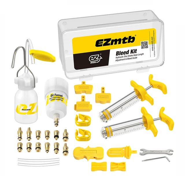 Ezmtb Bicycle Hydraulic Disc Brake Oil Bleed Kit Tools MTB Road Bike Brake Advanced Version For SHIMANO,MAGURA,Avid,SRAM,Series