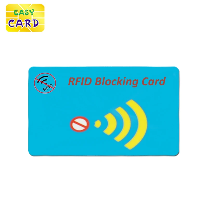 Custom Artwork Printing CR80 Size Security Protection Shield Card Rfid Blocking Card