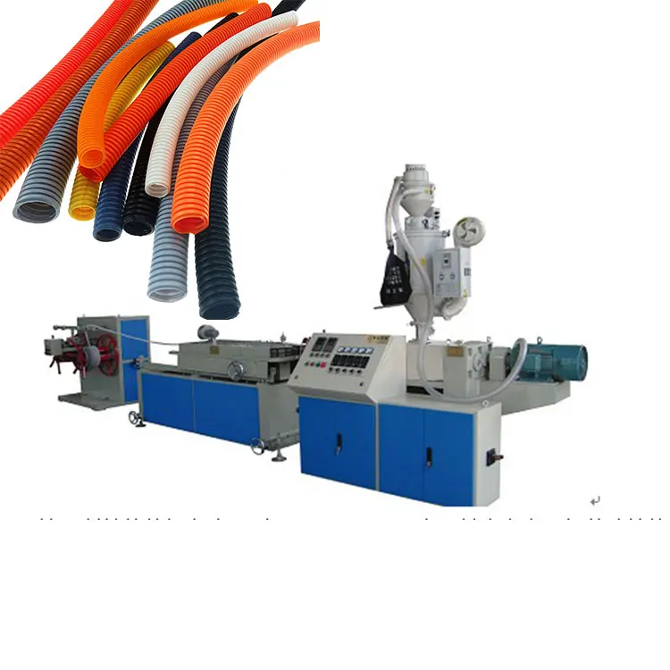 PVC PE PP SINGLE WALL CORRUGATED HOSE PRODUCTION LINE