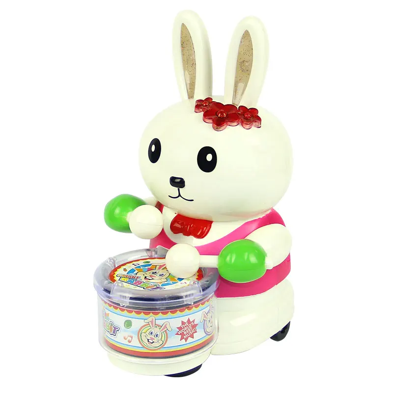 Игрушки ChuangFa детская цепь барабан кролик как медведь Заводной игрушка Классические игрушки
