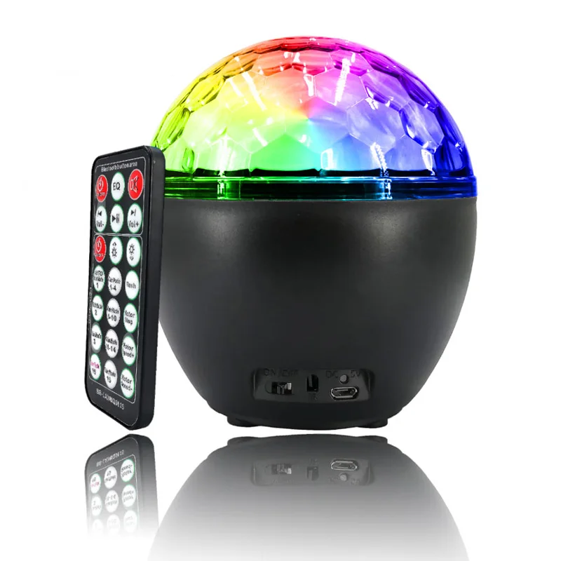 16 Color Sound Activated Disco DJ LED Stage Lights for Party Dance Disco Light with USB Remote Blue-tooth Kids Birthday Xmas