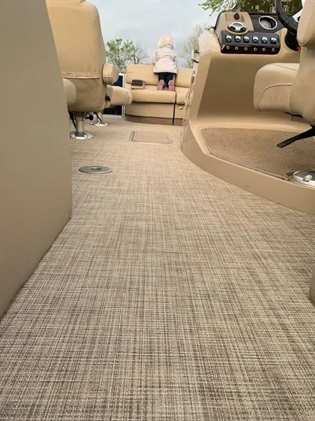 synthetic wear proof waterproof plastic yacht pontoon marine pvc marine woven vinyl floor covering