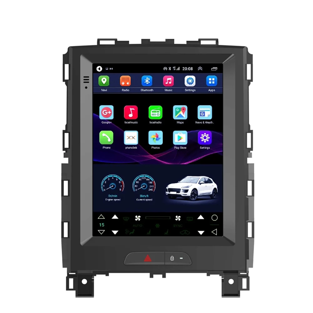 Wanqi 9.7 inch Tesls style 4G LTE Vertical Screen android 13 car navigation dvd radio video for Renault KOLEOS/Clio/Megane 2016