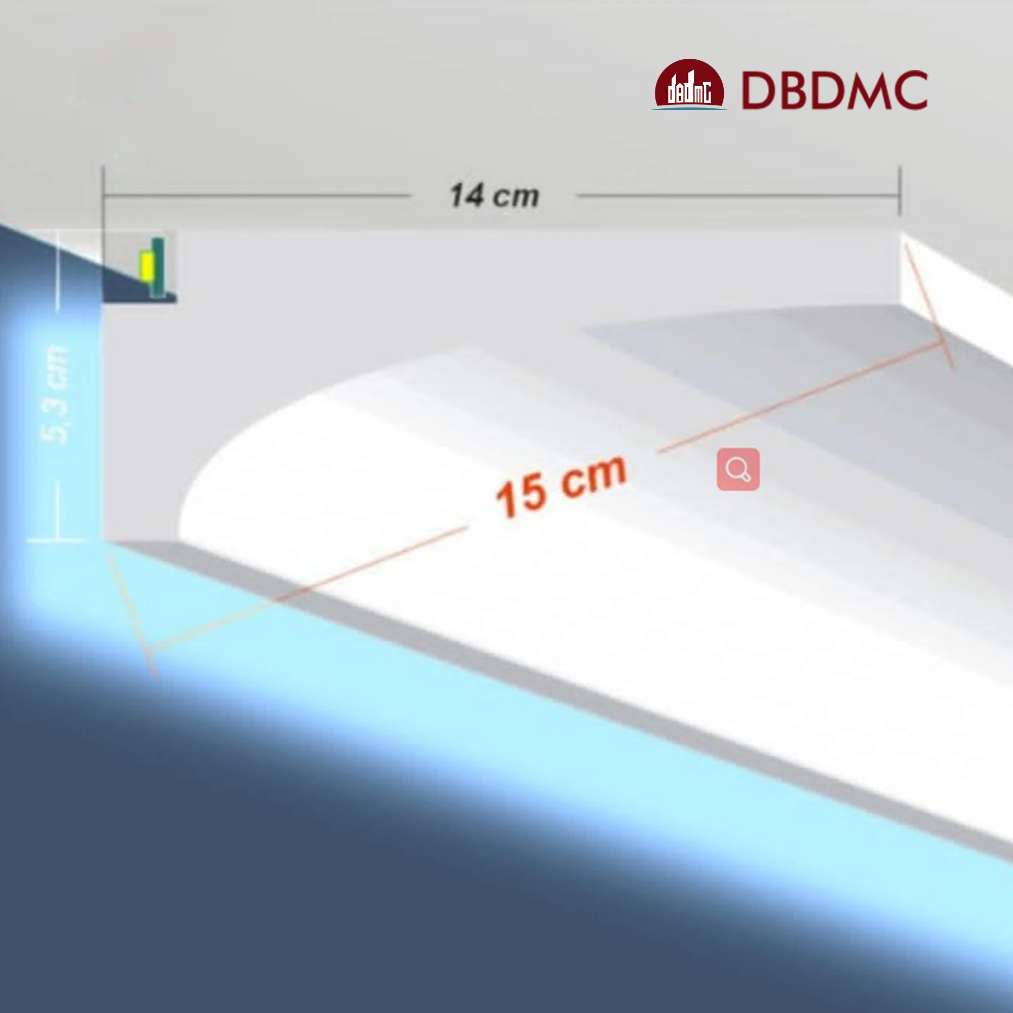DBDMC интерьер PS настенный потолочный карниз молдинг светодиодная полоса