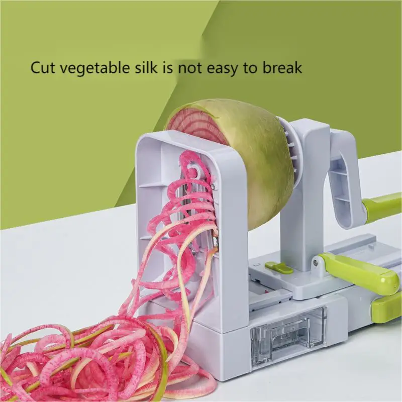Modern Multifunctional Manual Kitchen Tool Folding Vegetable Spiralizer Slicer and Grater for Fruits and Vegetables