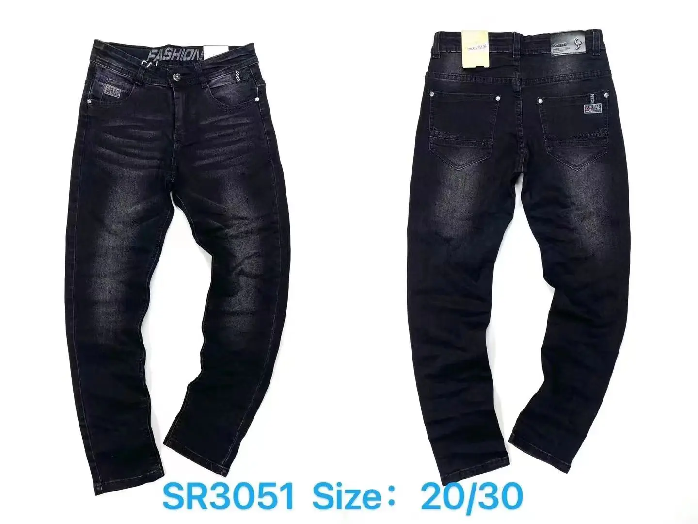 High Quality Kids Washed Boys Jeans Pant Stretch Denim Clothes Boys Jeans Trousers for 6 to 16 Years Children Boys Pants