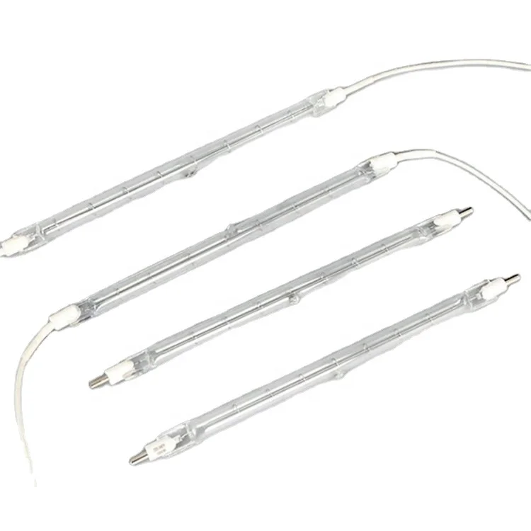 high quality customized carbon fiber heating element halogen heater tube 400w quartz tube infrared heaters