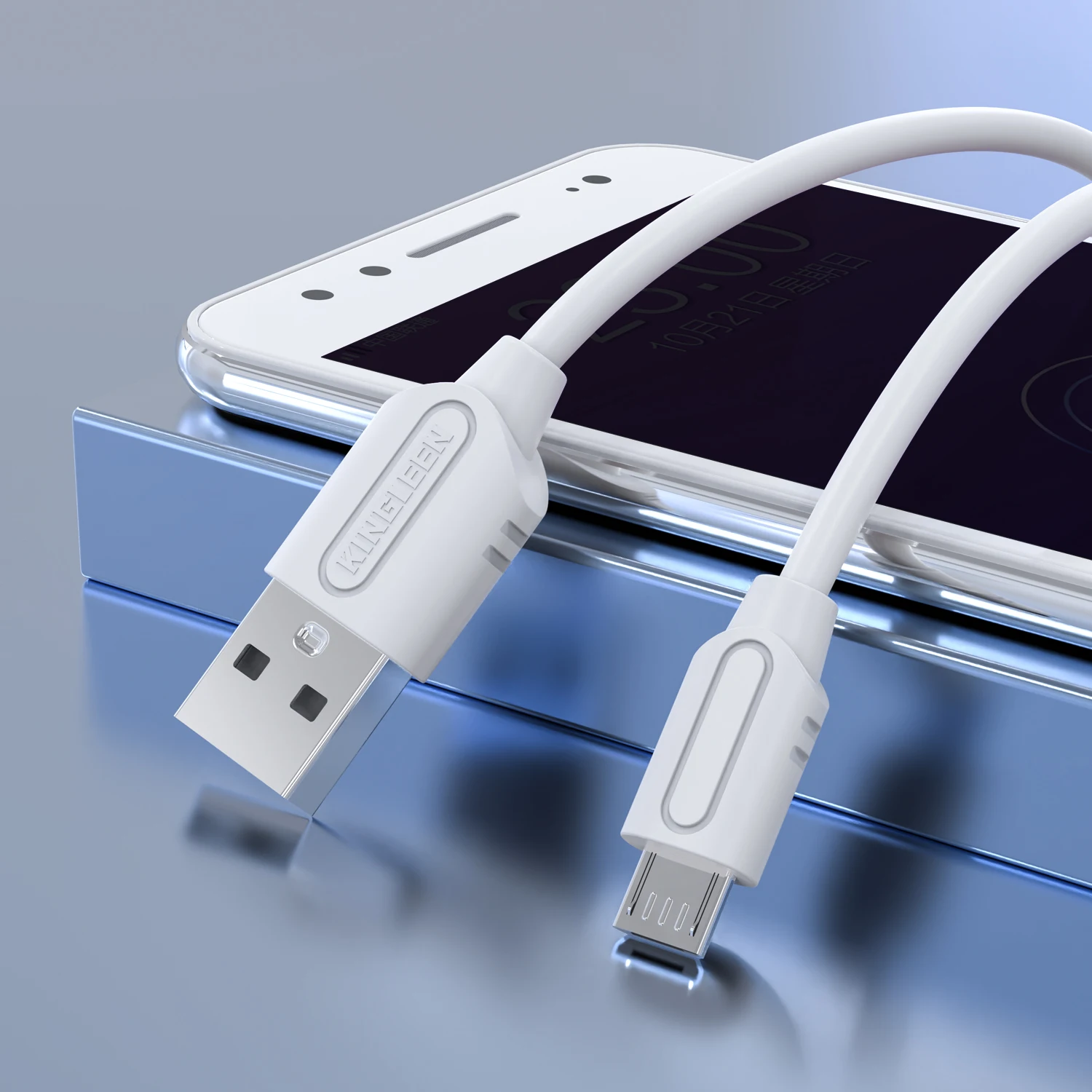 Mobile Phone Accessories USB2.0 1m USB Cable Durable TPE, Long-Lasting Using data cable KINGLEEN K200/K201/K202 OEM top selling