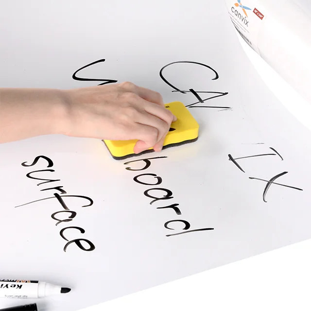 HOMIDEK  Whiteboard Wall Sticker Roll With Board Wallpaper Paper