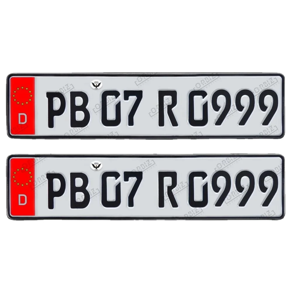 
 Однотонный номерной знак | Хромированный номерной знак 400 дизайна OBZ5767 Orbiz автомотиз длиной 1 мм  