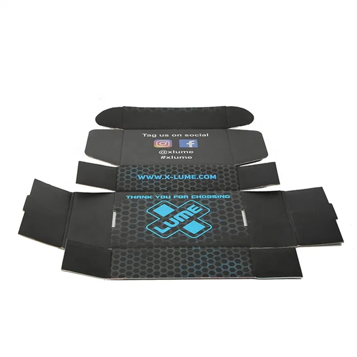 Custom Design Printing Tab Lock Foldable Corrugated Mailing Boxes Die Cut Packaging Postage Delivery Box