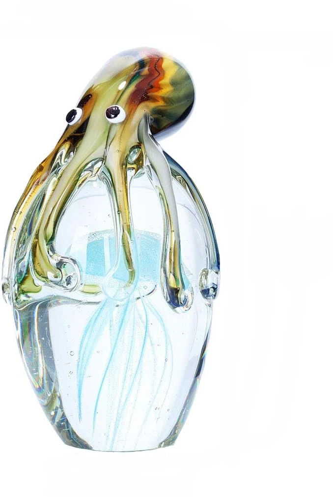 Handmade Blown Glass Octupus and Jellyfish Christmas Gift Novelty Creative Home Decoration