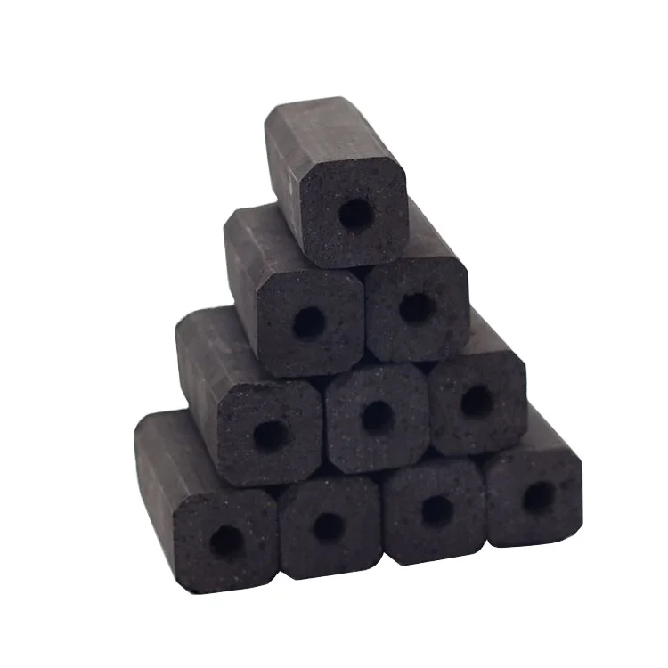 Export packaging briquette square bamboo powder stick instant charcoal