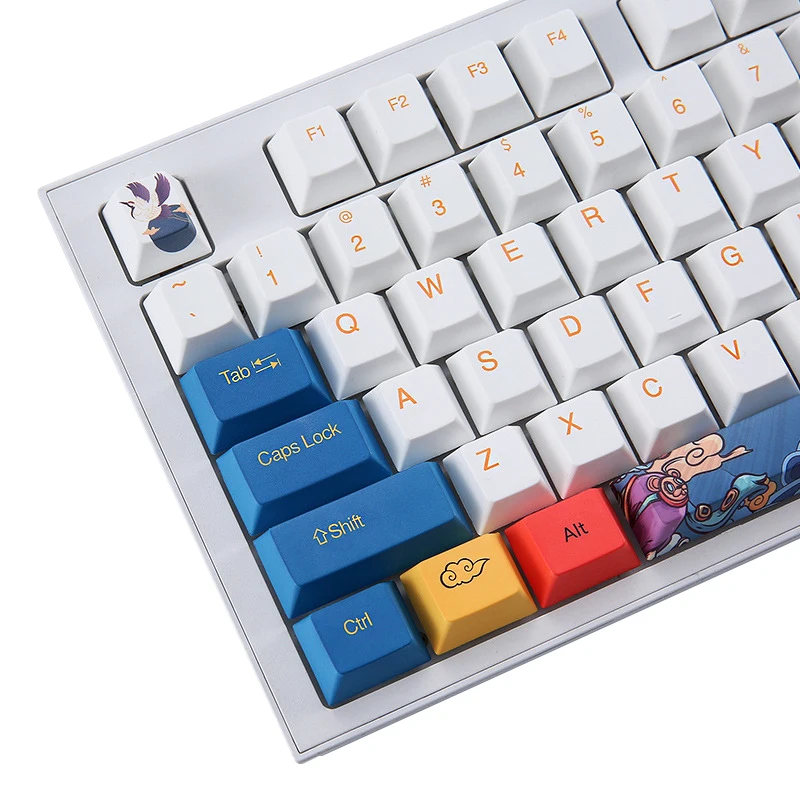 
hot selling original high PBT keycap 5 sides sublimation process personality mechanical Chinese retro keycaps 