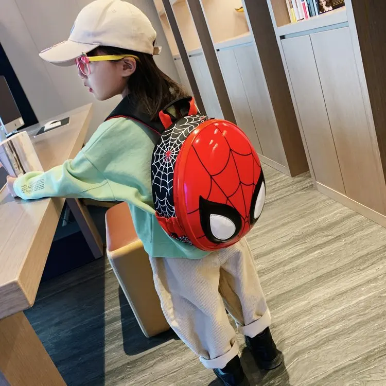 China New design EVA Cartoon School Bag LED Eggshell Toddler Preschool Backpack