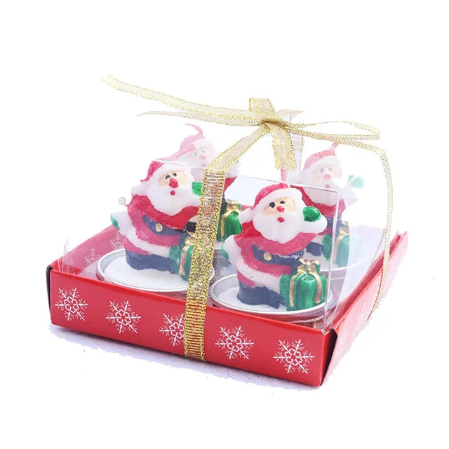  New Christmas Candle Santa Claus/Snowman/Tree Decoration