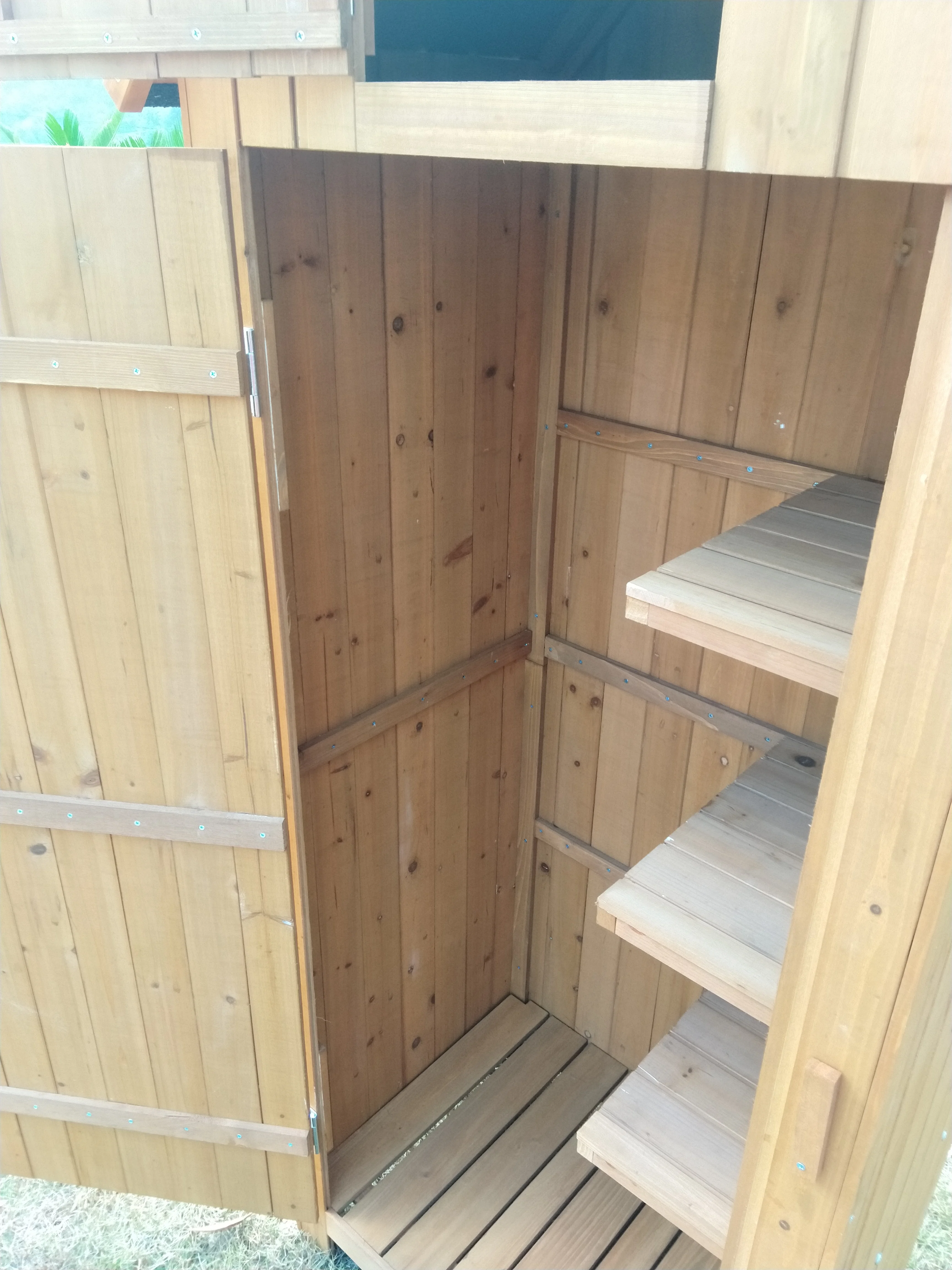 top sell cheap Factory custom backyard Waterproof Wooden Outdoor utility organizer Storage Cabinets Garden Tool Sheds