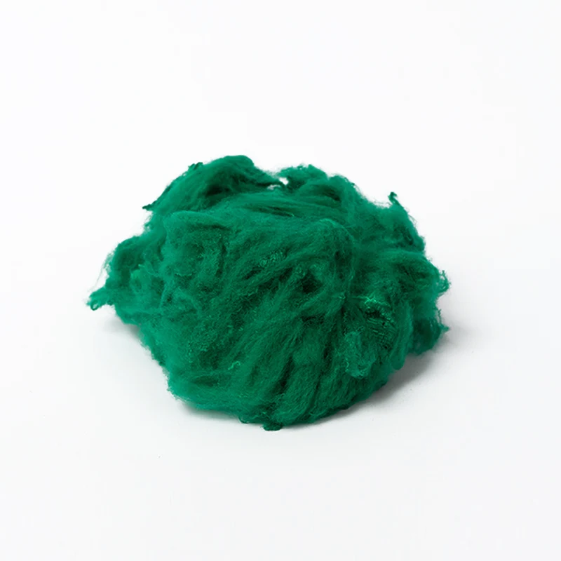 1.4 D 38 Mm Recycled Spinning Polyester Fiber  For yarns