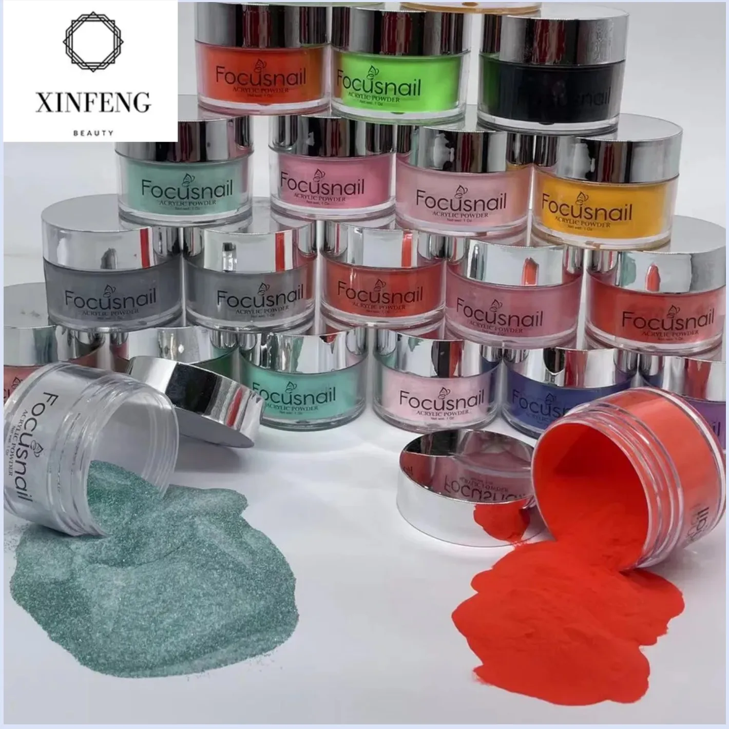 1oz 10g 30g All in one powder bulk kg private label nail art dipping powder nails system kit sns acrylic nail dipping powder