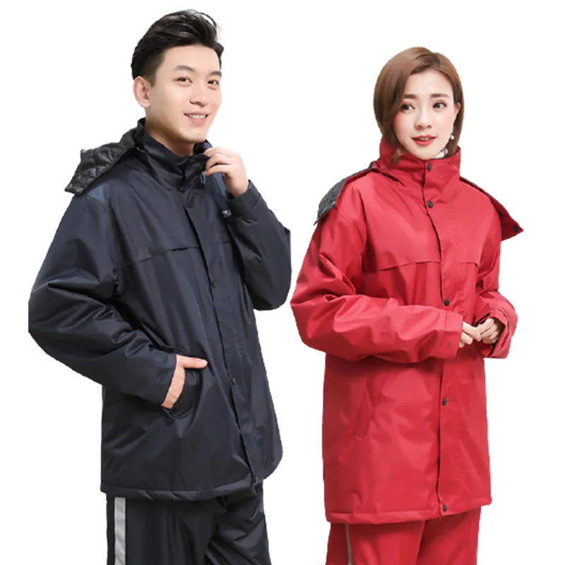 good quality rain coat working clothes waterproof raincoat for man women hi vis rain wear coat suit