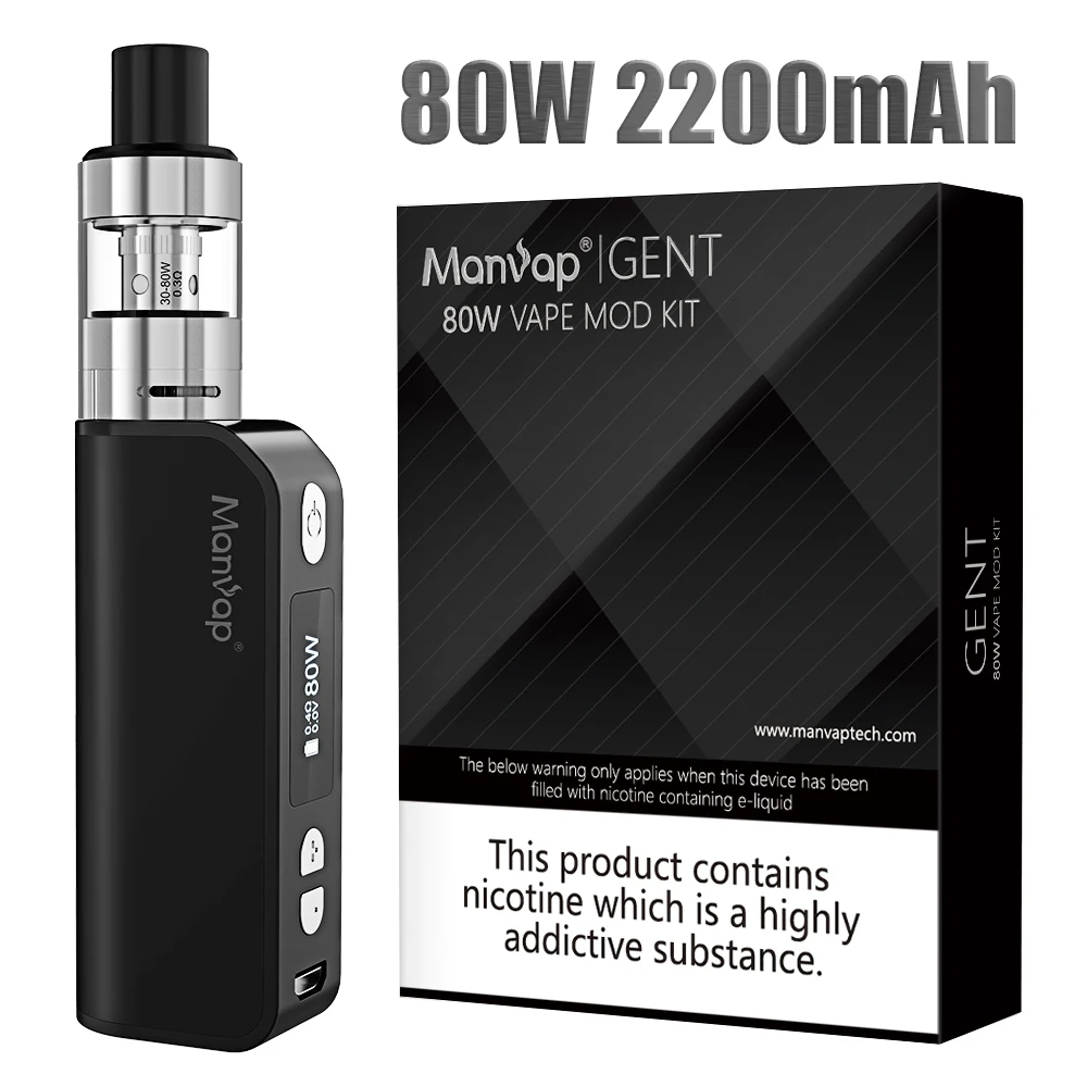
2020 hot sale huge smoke electronic cigarettes starter kit 80W vape box mod 