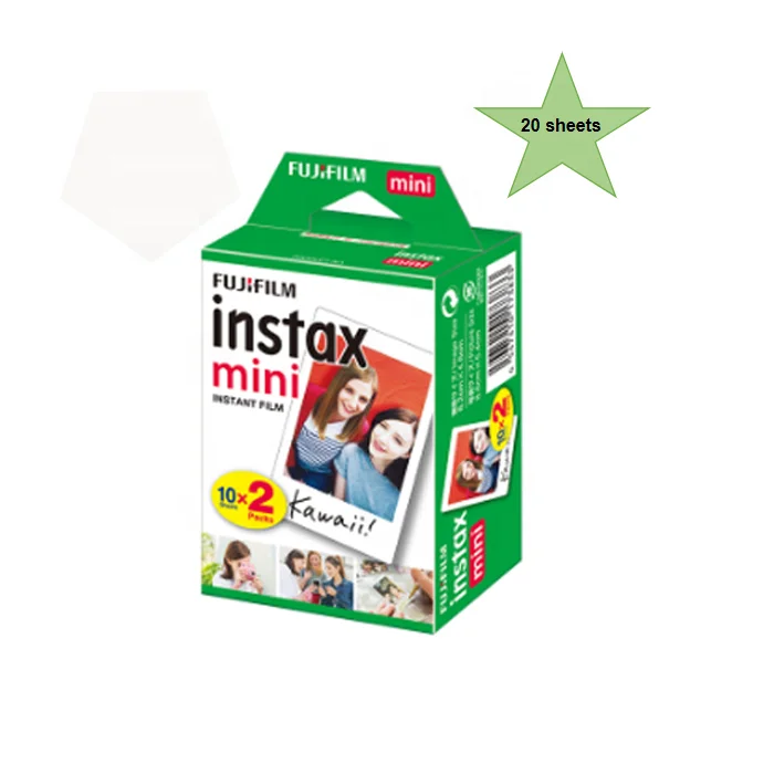 Lerp&fujifilm instax film mini film for mini7s/8/9/11 camera 20sheets  twin pack film