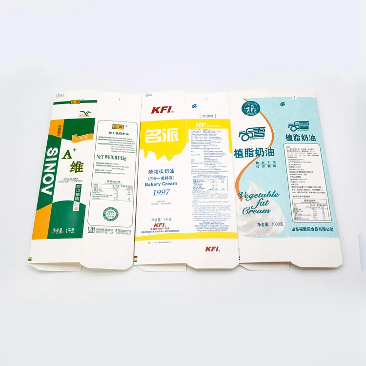 Newly 1000 ML PE/Paper/PE Milk Wholesale Boxes Bulk Gable Box For Cream