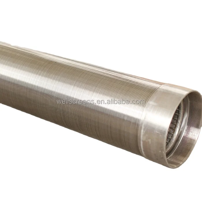 AISI 304/316L PVC Continuous slot wire wrapped water well screens China supplier