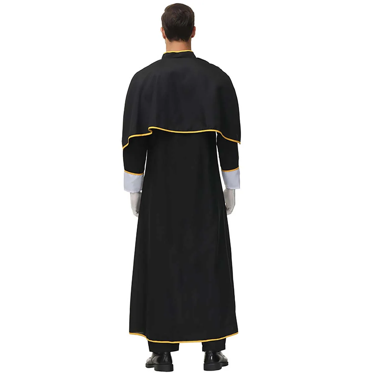 Halloween Clothes Men Pastor Cosplay Father Priest Bishop Costumes CARR-023-3
