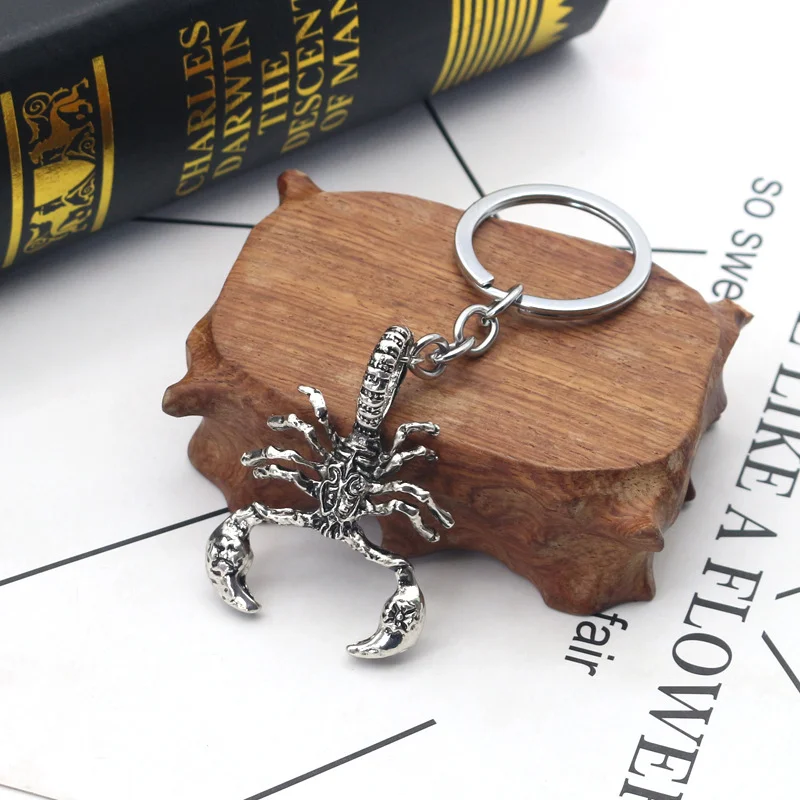 Promotional Metal Key chains Custom sublimation blanks scorpion Keychain Key ring Gifts