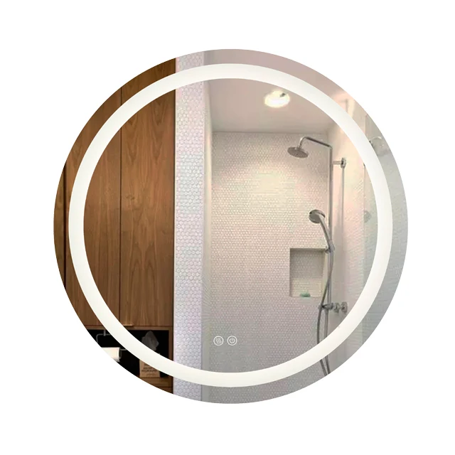  Wholesale Factory High Performance Sensor Induction Clock Function Bathroom Mirror With LED Light