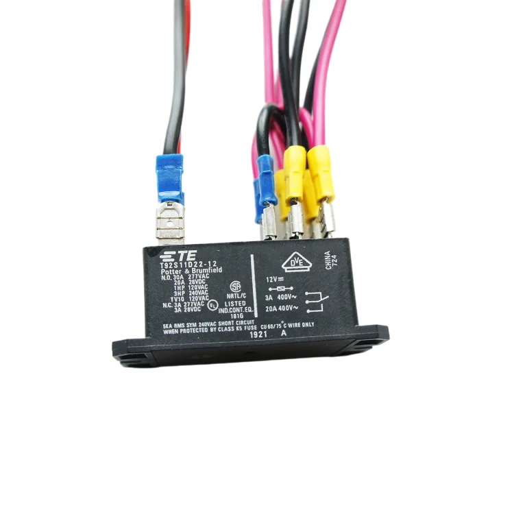 custom OEM wire harness with delay double pole double throw 12v wiring harness cable assembly