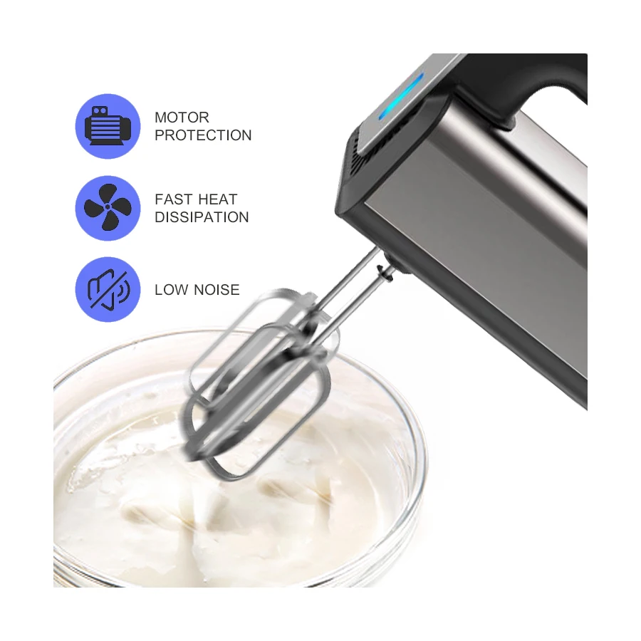 Customizable Colorful Handheld OEM ODM Plastic Cheap  Cake Room Electric Mixer Egg Beater Whisk