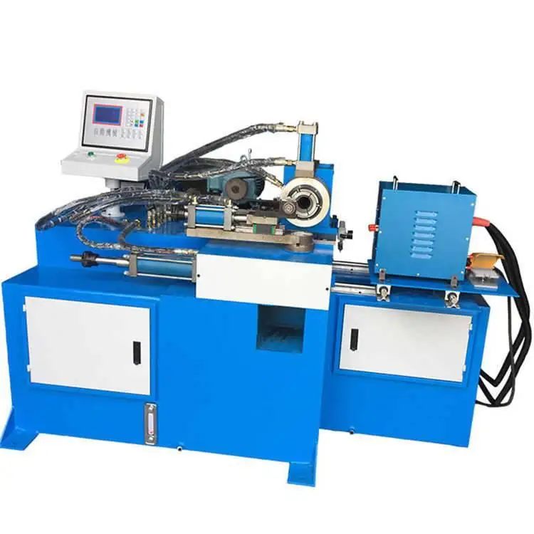 Automatic hydraulic High frequency Stainless steel round tube head heating spinning closing sealing machine