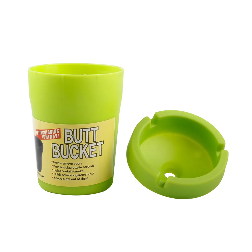 Hot selling Custom Plastic ABS Portable Cheap Butt Bucket Ashtray for Car