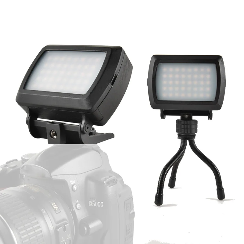 
Mini LED Video Light on Camera with Hot Shoe for DSLR Camcorder Mini DVR Night Fill Light 