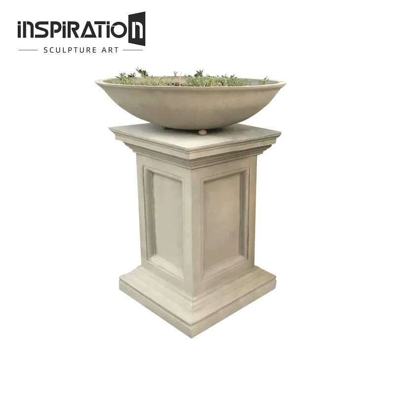 INSpiration design antique patio backyard plant pots urns vase garden ornaments outdoor roman cast stone urn planter