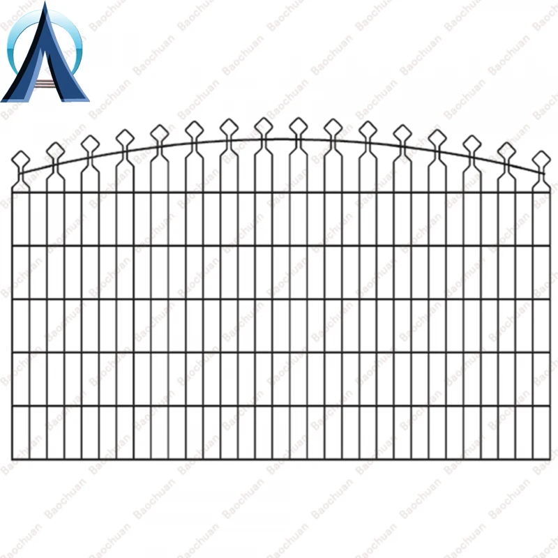 PVC Coated Metal Pyramid Mesh Decorative Fence Double Welded Wire Mesh Fencing Rebound Fencing System For Sports