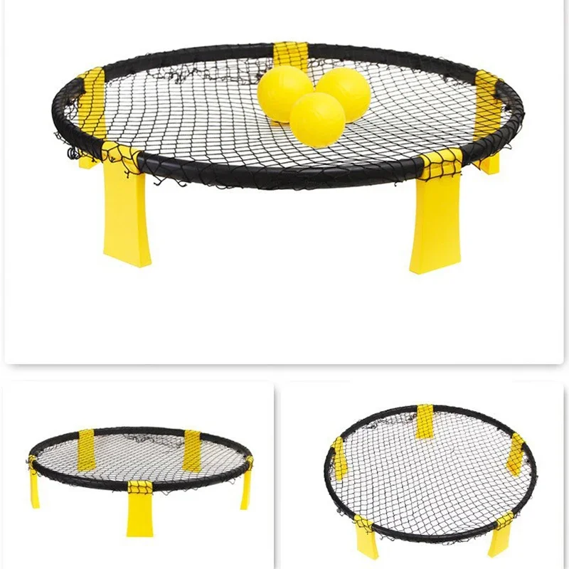 mini beach volleyball spike game set outdoor team sports lawn fitness equipment with 3 ball volleyball net