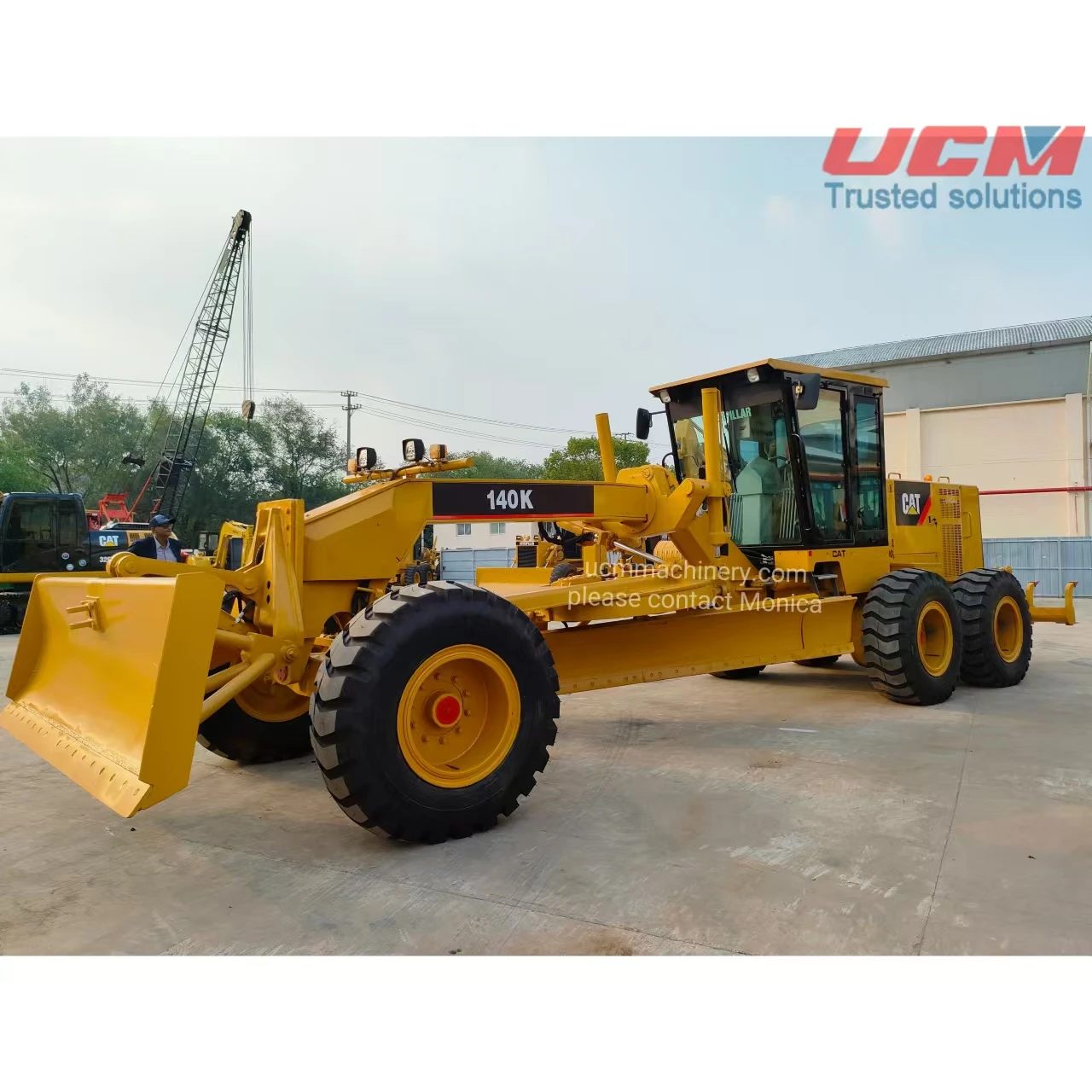Используемый японский кошачий 140K 140h 140g 120H 12g автогрейдер 120h 12h 14g оригинальный Komat GD511 GD623 GD805