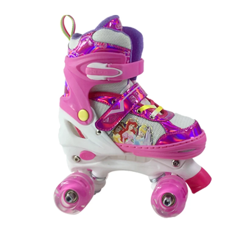 Kick Roller Skates Truck Guangdong Pink Rollerskate Backpack Wheel Plate Shoes for Girls