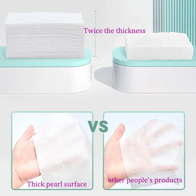 Disposable Towels 100 % Viscose  face Towel 20*30cm Plain Custom OEM plain towel