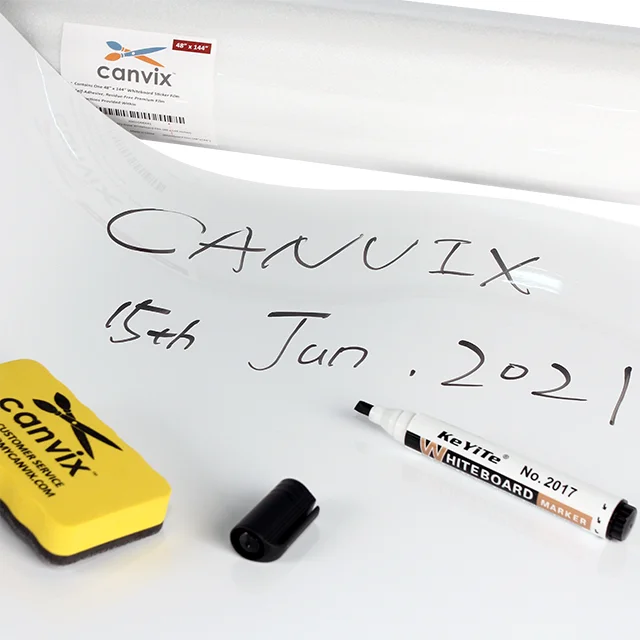 HOMIDEK  Whiteboard Wall Sticker Roll With Board Wallpaper Paper