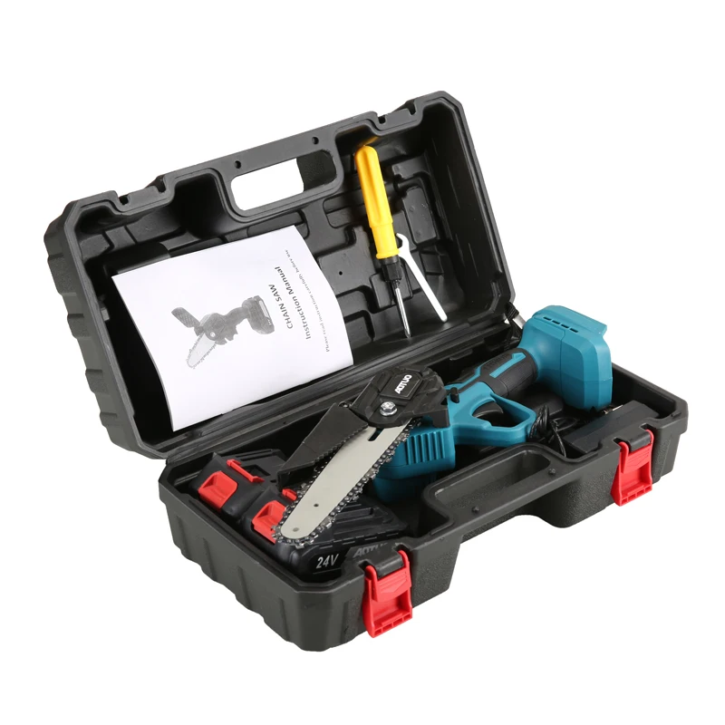 Portable Cordless Mini Electric Chainsaw Oem 4/6 Inch Battery Lithium Mini Cordless Chainsaw