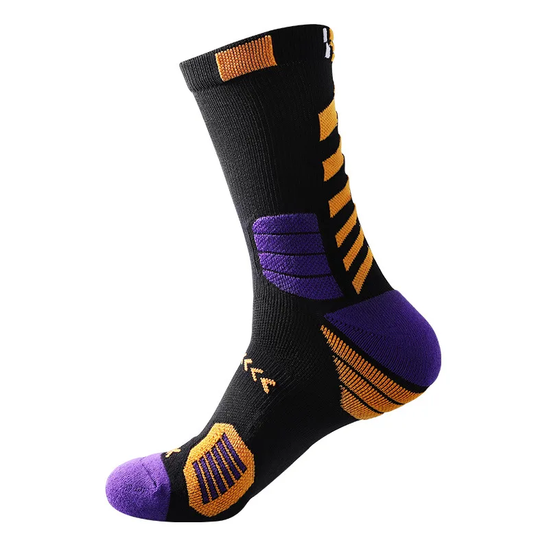 Bulk LOW MOQ Athletic Sox Unisex Crew Terry Cushion Socken Anti Slip Elite Sports Men Basketball Socks
