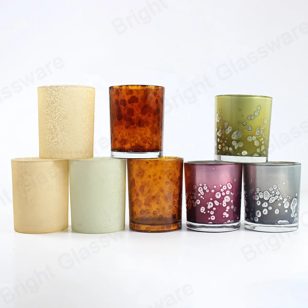 Оптовая продажа, индивидуальные подсвечники с прямой стороной, фонари и банки для свечей с крышкой, пустые ароматизированные банки для изготовления свечей